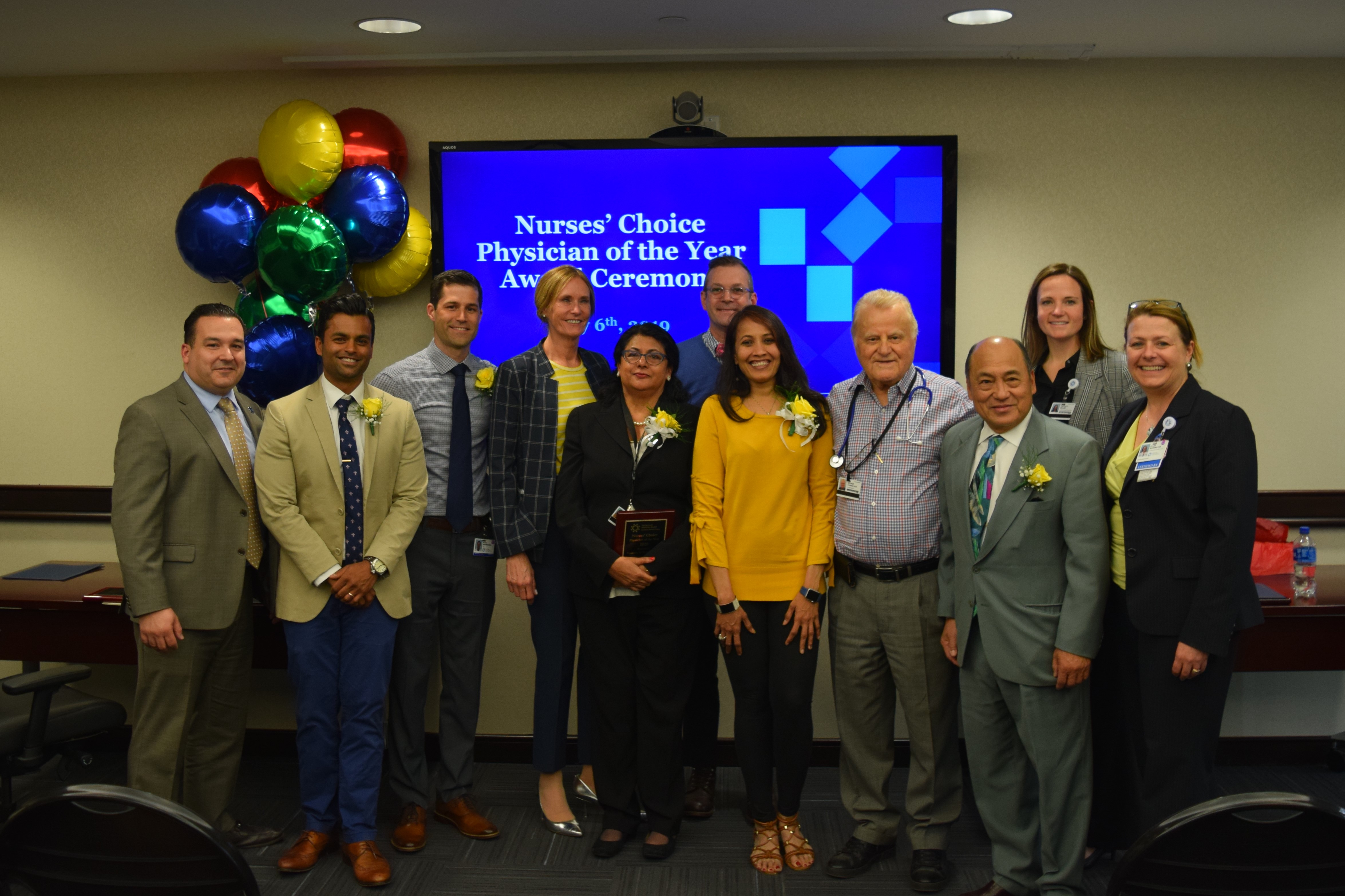 2019 Nurses’ Choice Physician of the Year Award