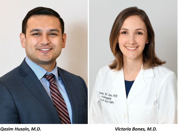 Qasim Husain, M.D., & Victoria Bones, M.D.